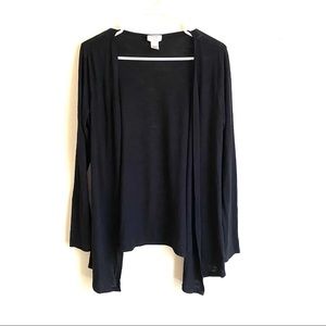 Self Esteem Black Open Flowy Cardigan